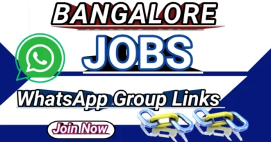 Bangalore jobs WhatsApp group link