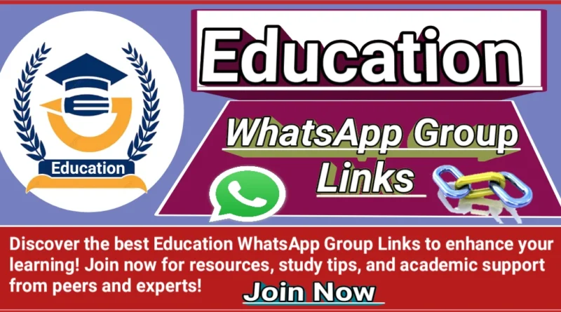Education WhatsApp Group Link