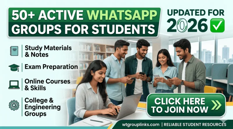 WhatsApp group links for students