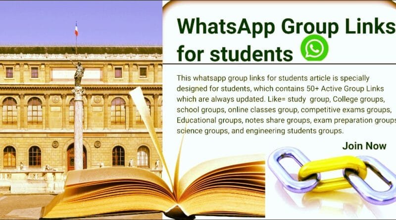 WhatsApp group links for students