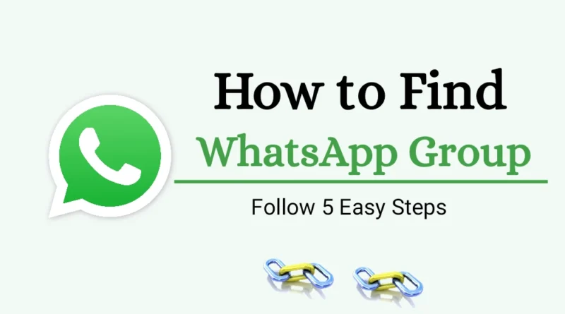 How to find whatsapp group