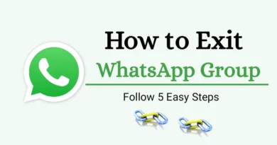 How to exit whatsapp group