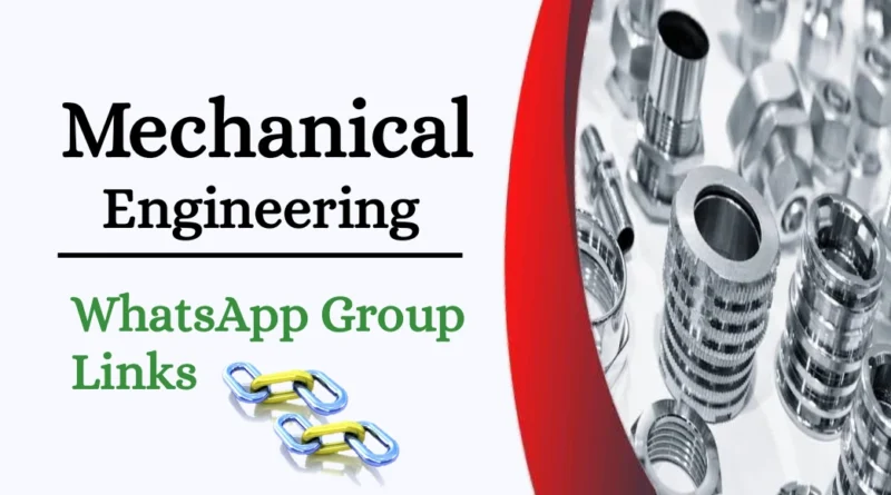 Mechanical Engineering WhatsApp Group Link
