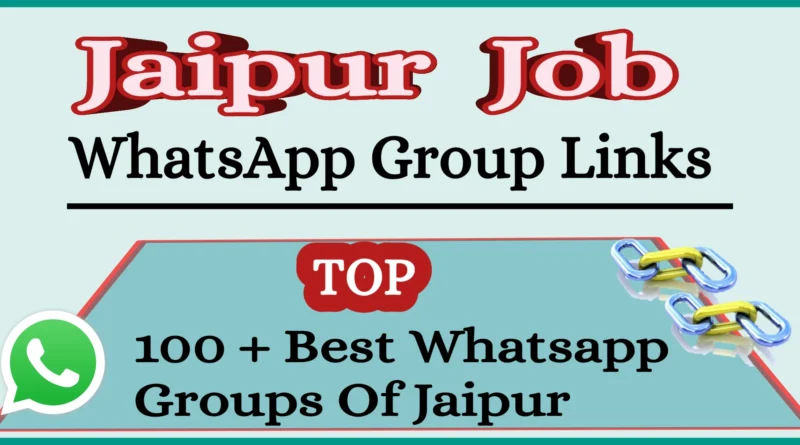 Jaipur job whatsapp group link