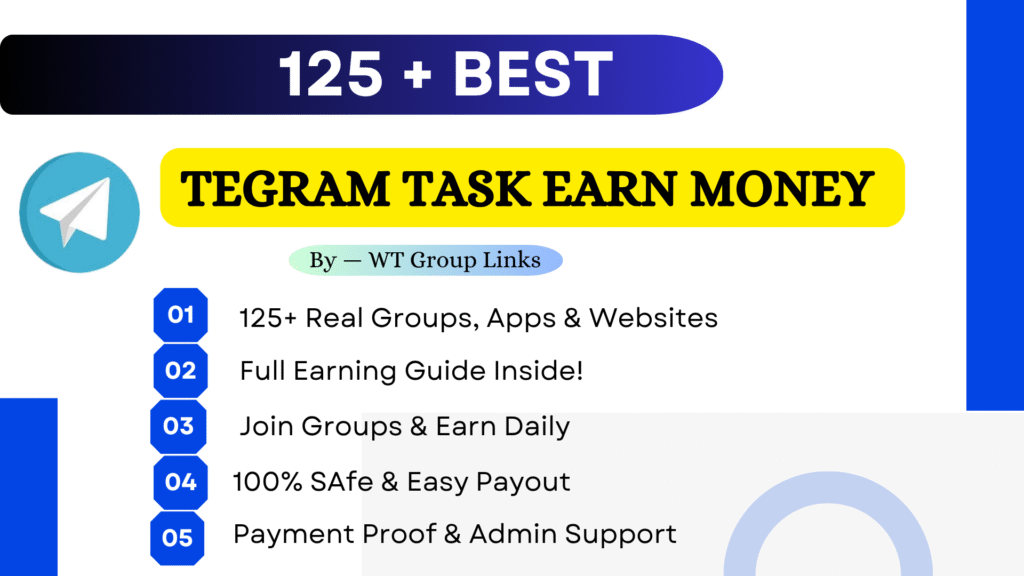 Telegram Task Earn Money | 125+ Real Groups, Apps & Guide!